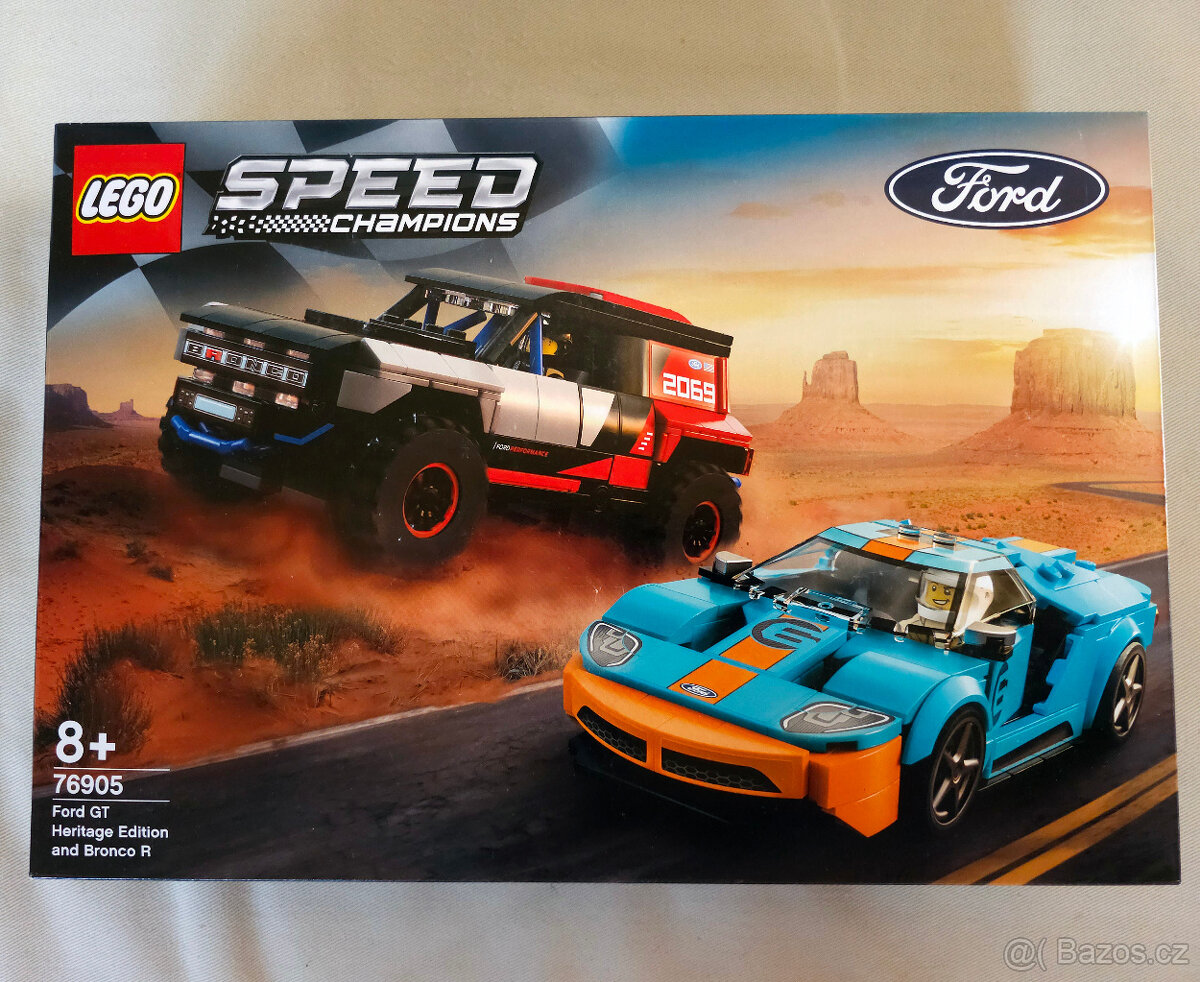 LEGO 76905 Speed Champions Ford GT Heritage a Bronco R