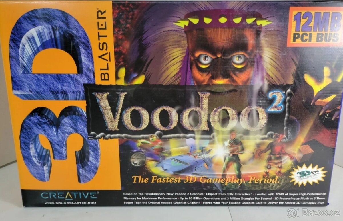 Grafický akcelerátor 3DFX Voodoo II 12MB PCI