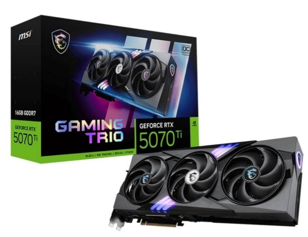 MSI RTX 5070 Ti 16G GAMING TRIO OC PLUS