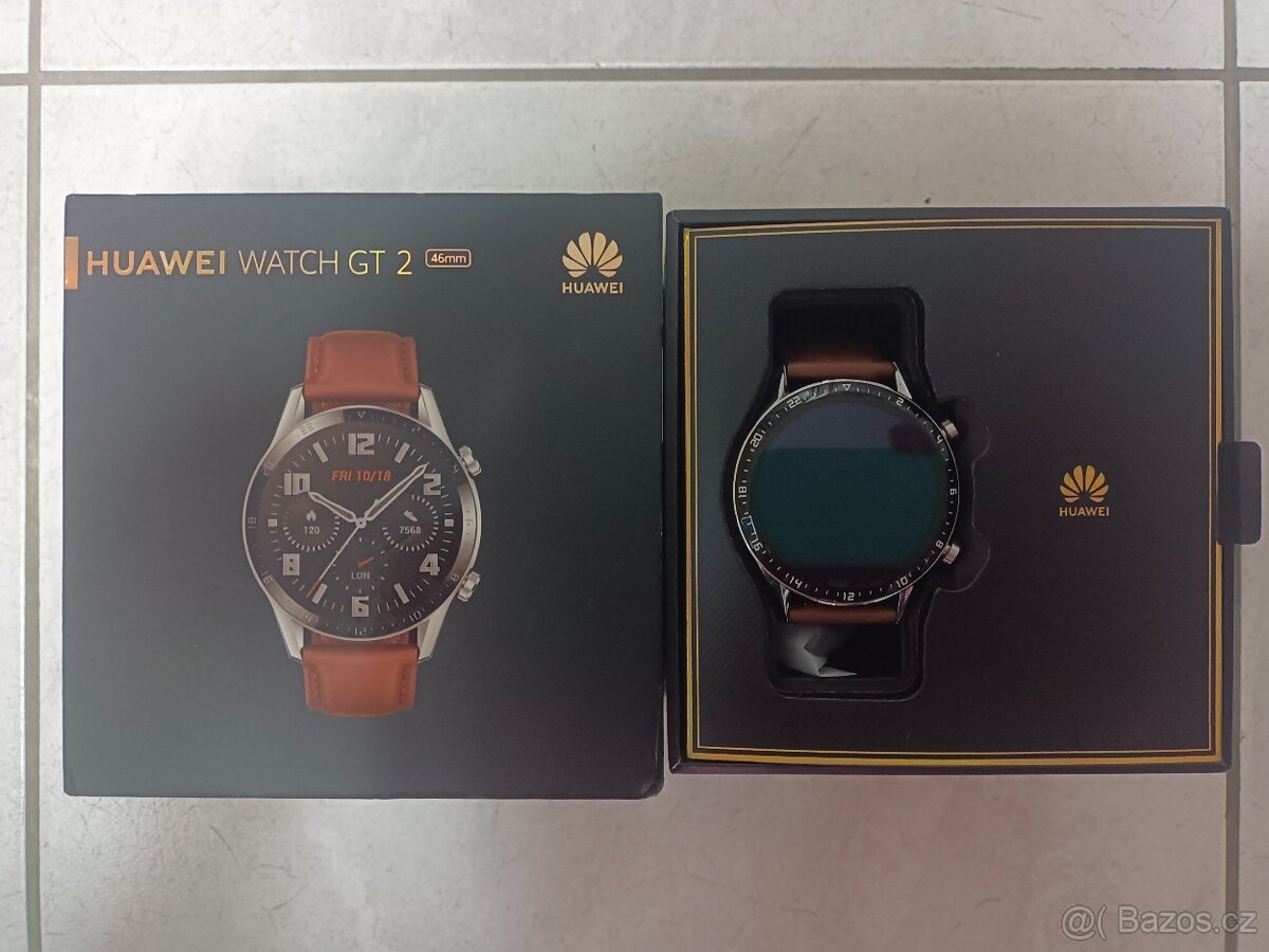 Chytré hodinky Huawei Watch GT 2, nabíječka, krabička