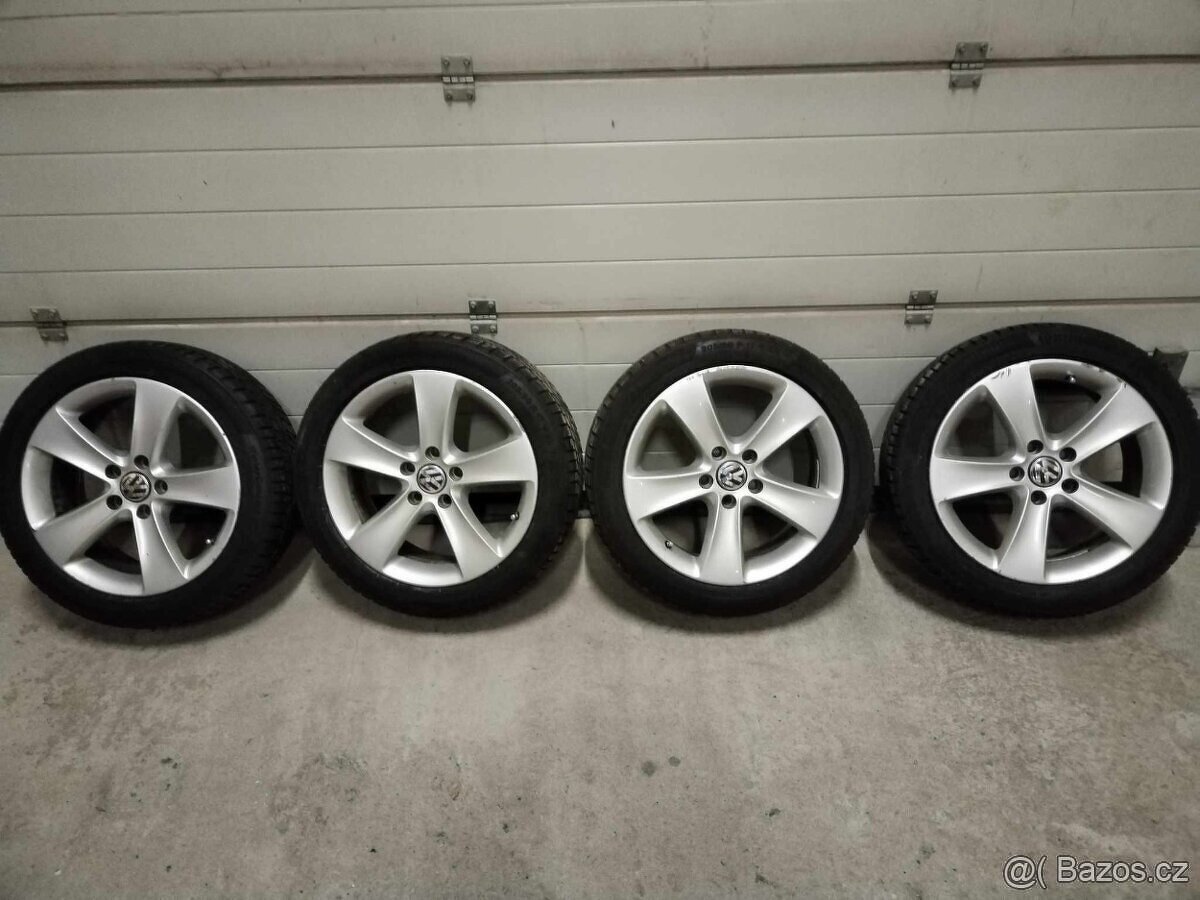 4x zimní originální disky VW Passat CC 5x112 R17