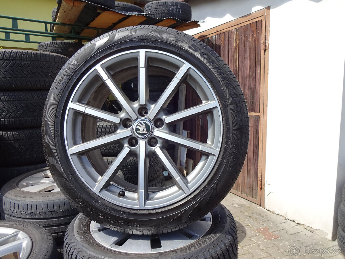 Kodiaq/Taracco/Tiguan - zánovní letní alu kola 19" 5x112