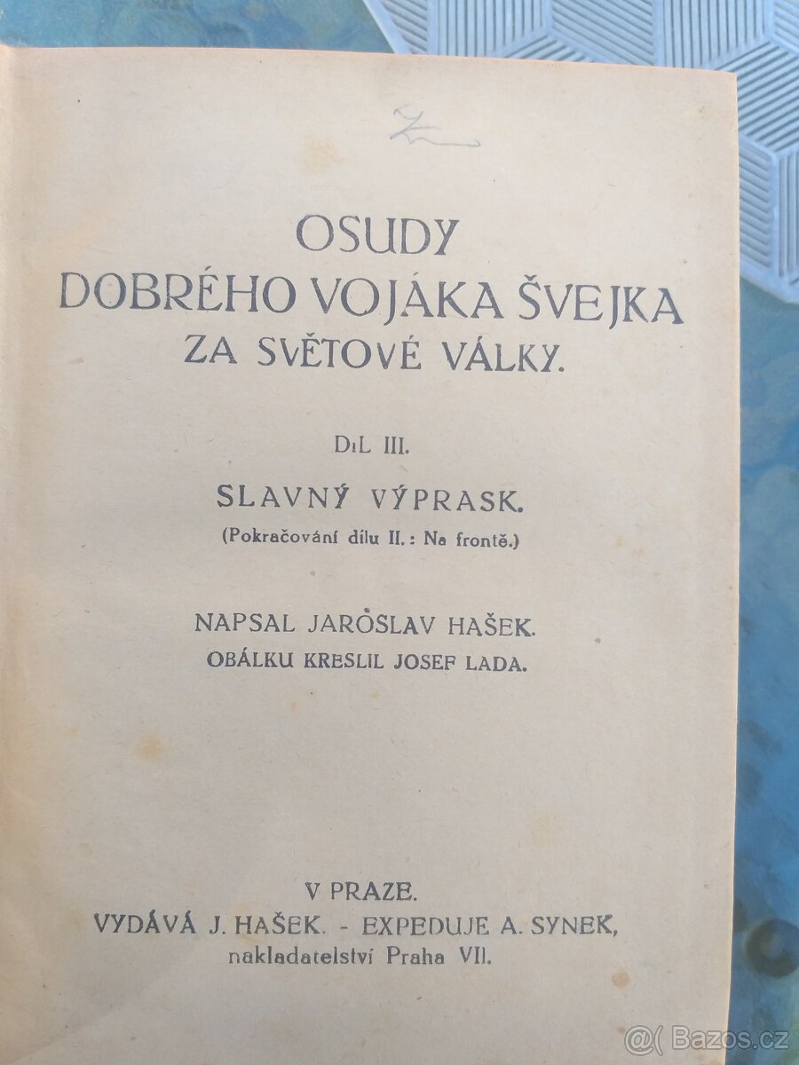 DOBRÝ VOJÁK ŠVEJK  1924
