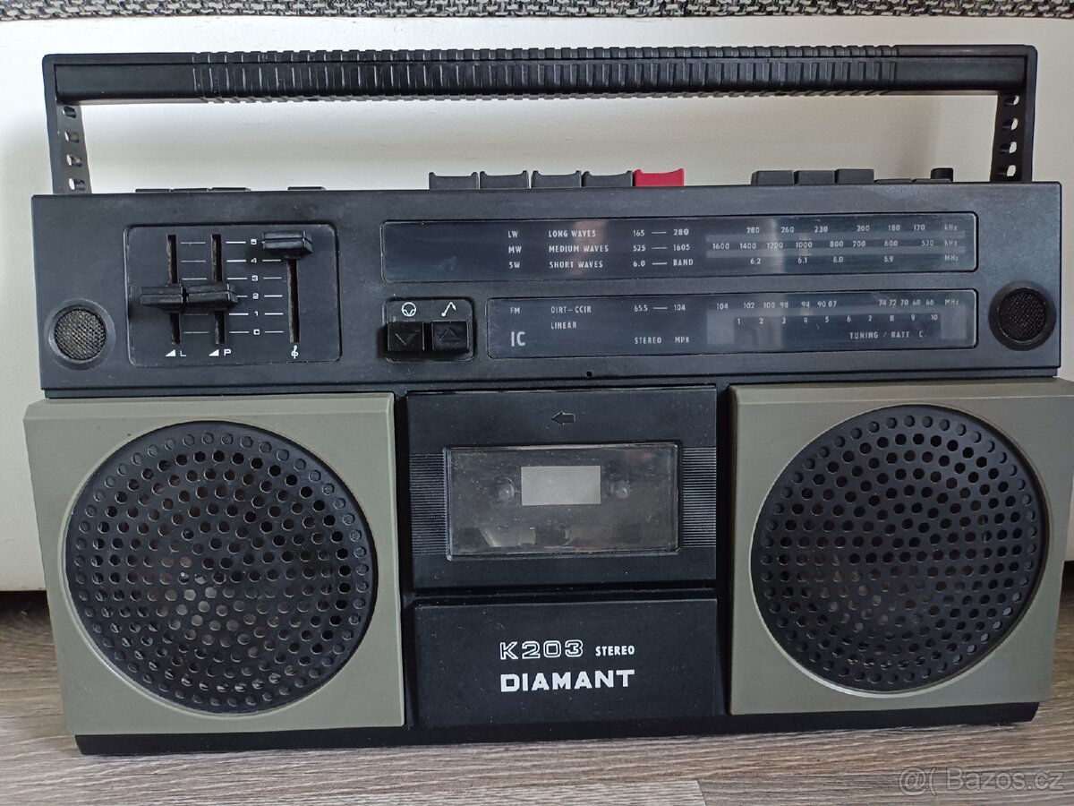 Tesla k203 diamant radiomagnitofon boombox retro