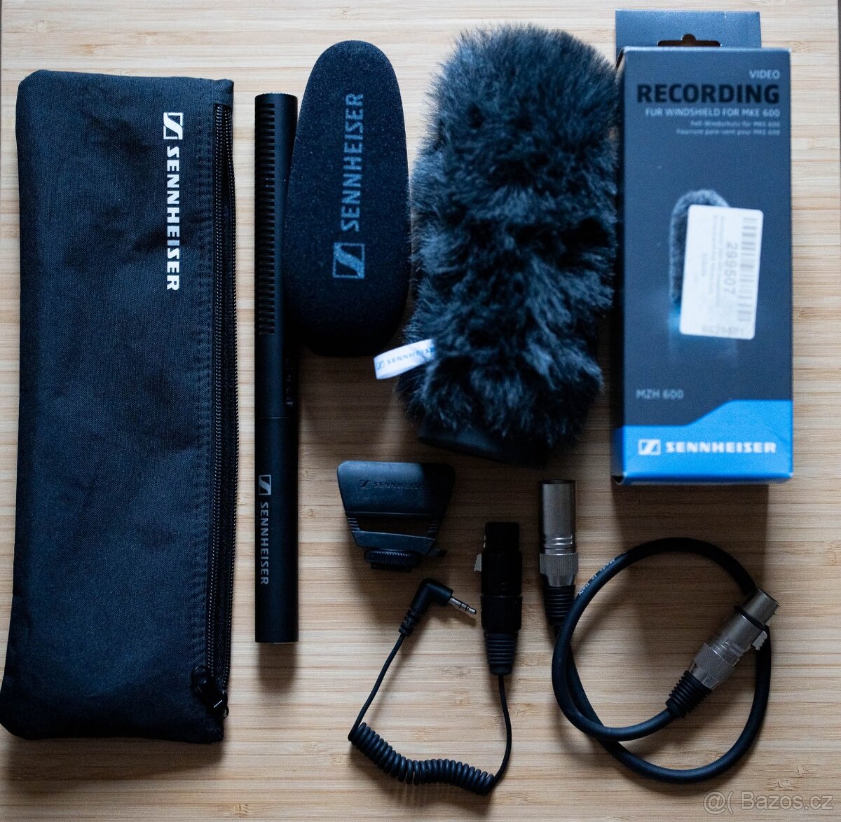 Sennheiser MKE 600 + Sennheiser MZH 600 windshield + přís.