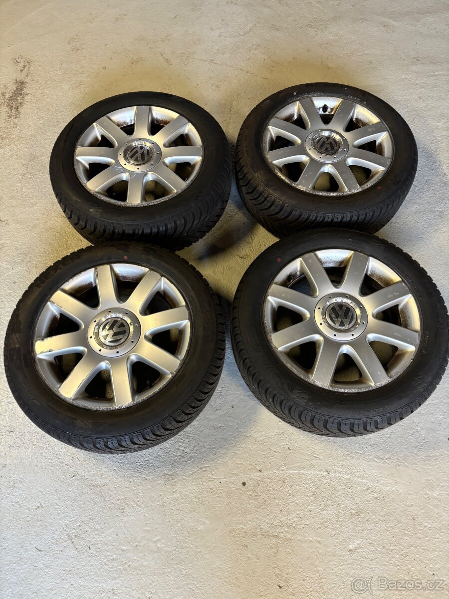 Alu kola 5x112 R16 - celoroční pneu 205/55/16