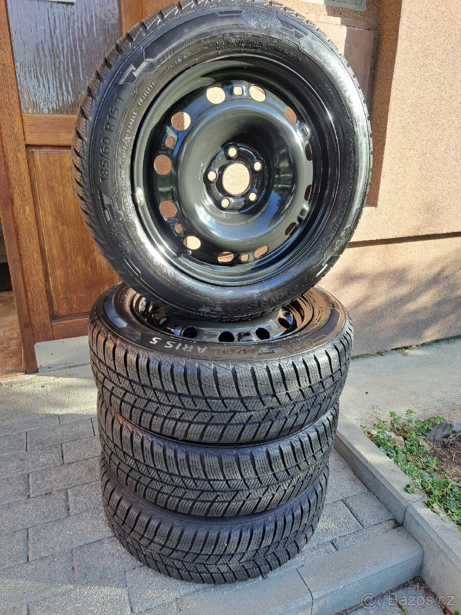 Zánovní Zimní kola 185/60 r15 originál Škoda, VW, Seat, Audi