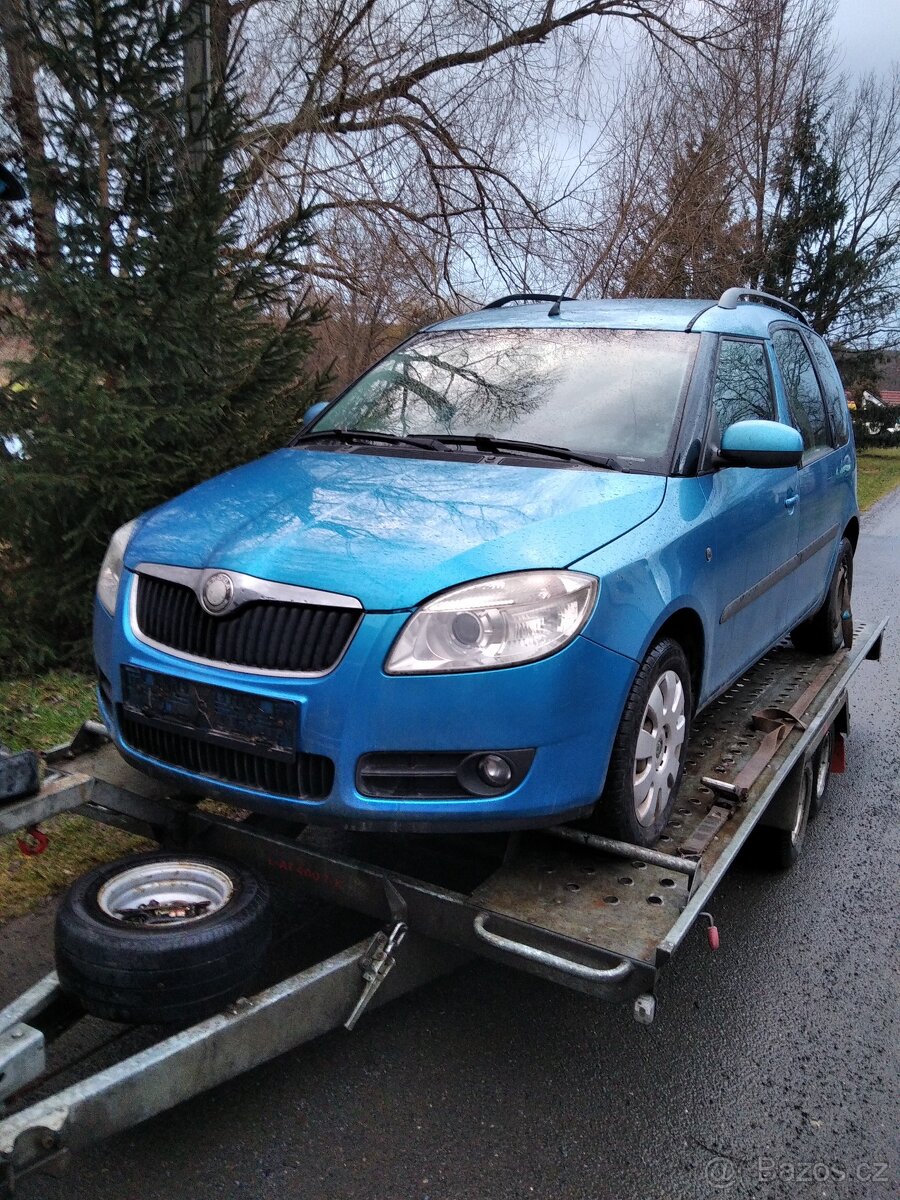 nd z škoda roomster 1.2tdi cfw 125000km modrá zelená