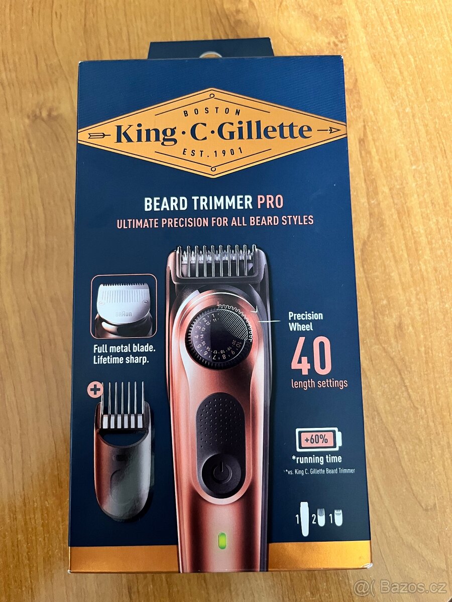 Zastřihovač King C Gillette - úplně nový, nerozbaleny