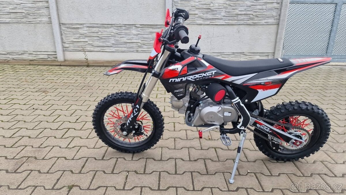 Pitbike DK110 14/12 řazení bez spojky poloautoma.