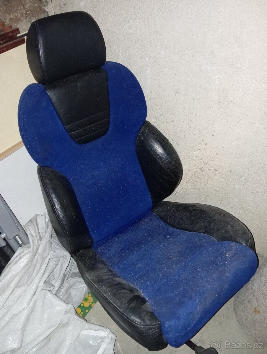 Sedačky MODRÉ RECARO AUDI S3 8L