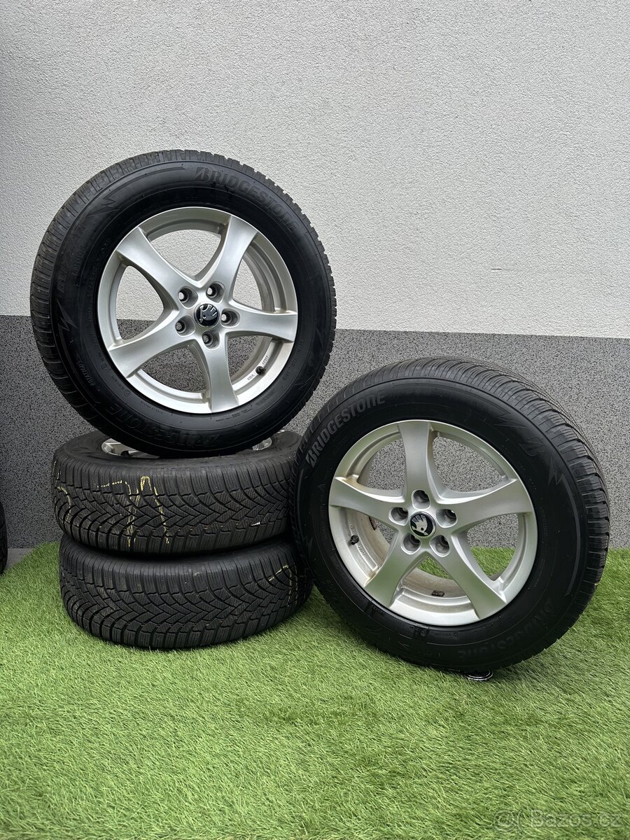 ALU kola 5x112 r16 se zimním pneu (bbbb)