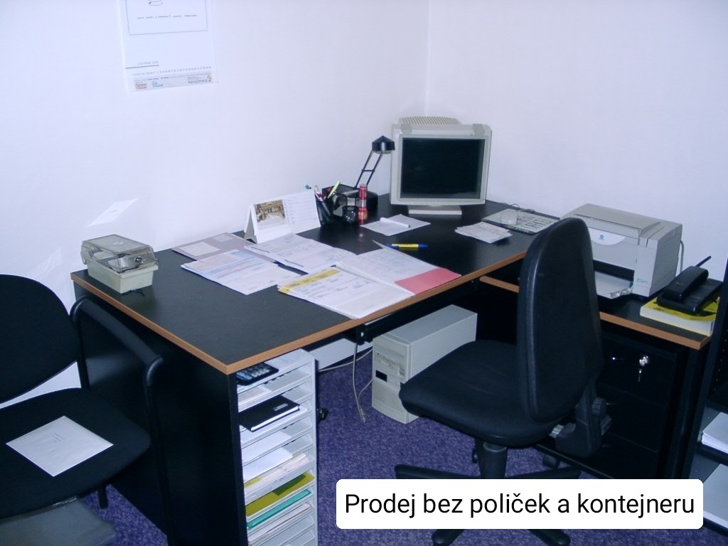 Velký elegantní kancelářský stůl + podstolek