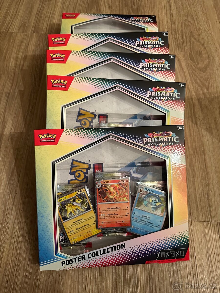 Pokémon Prismatic evolutions poster collection