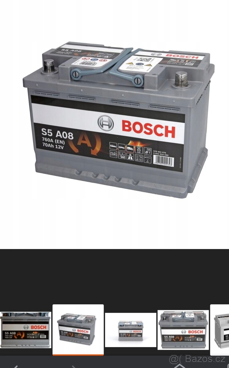 Autobaterie Bosch stop start