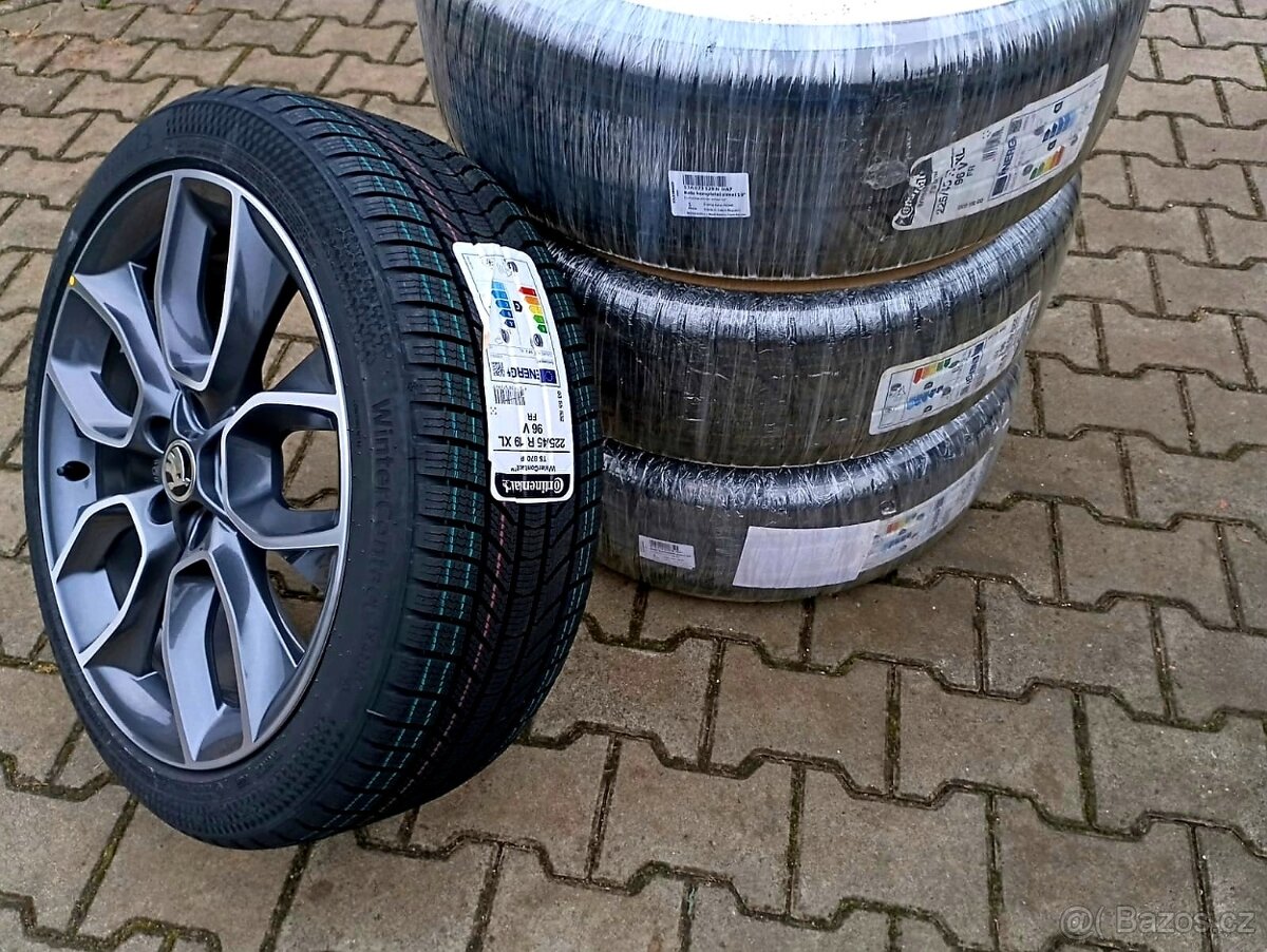 Nové disky originální Škoda Karoq 5x112 R19 Crater