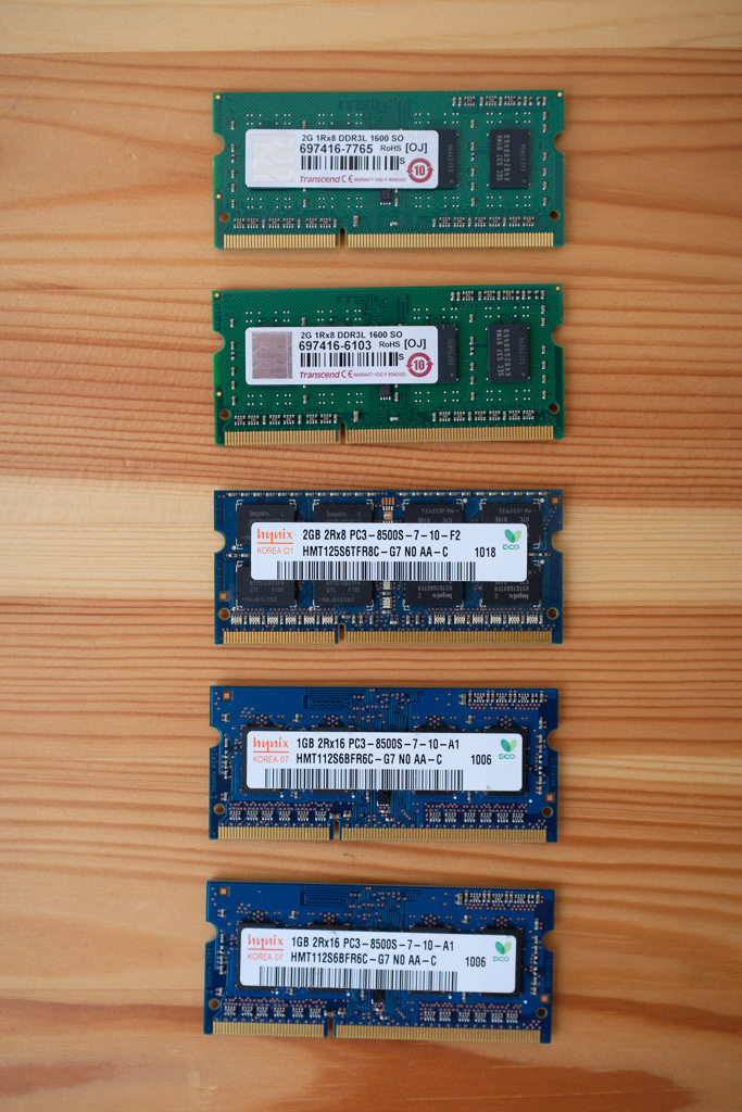 RAMky SODIMM 2 a 1GB