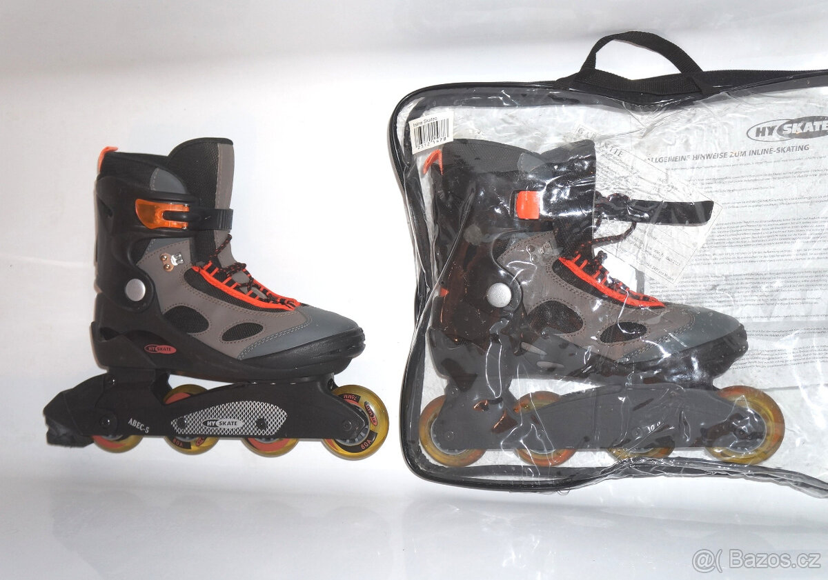 Inline kolečkové brusle 43 Hyskate vel. 28 (43EU; 9UK) bezva