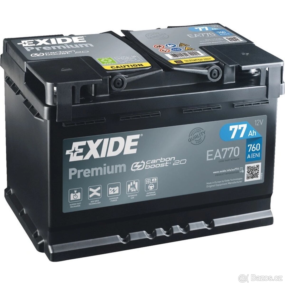 Autobaterie Exide Premium EA770 12 V 77 Ah 760 A