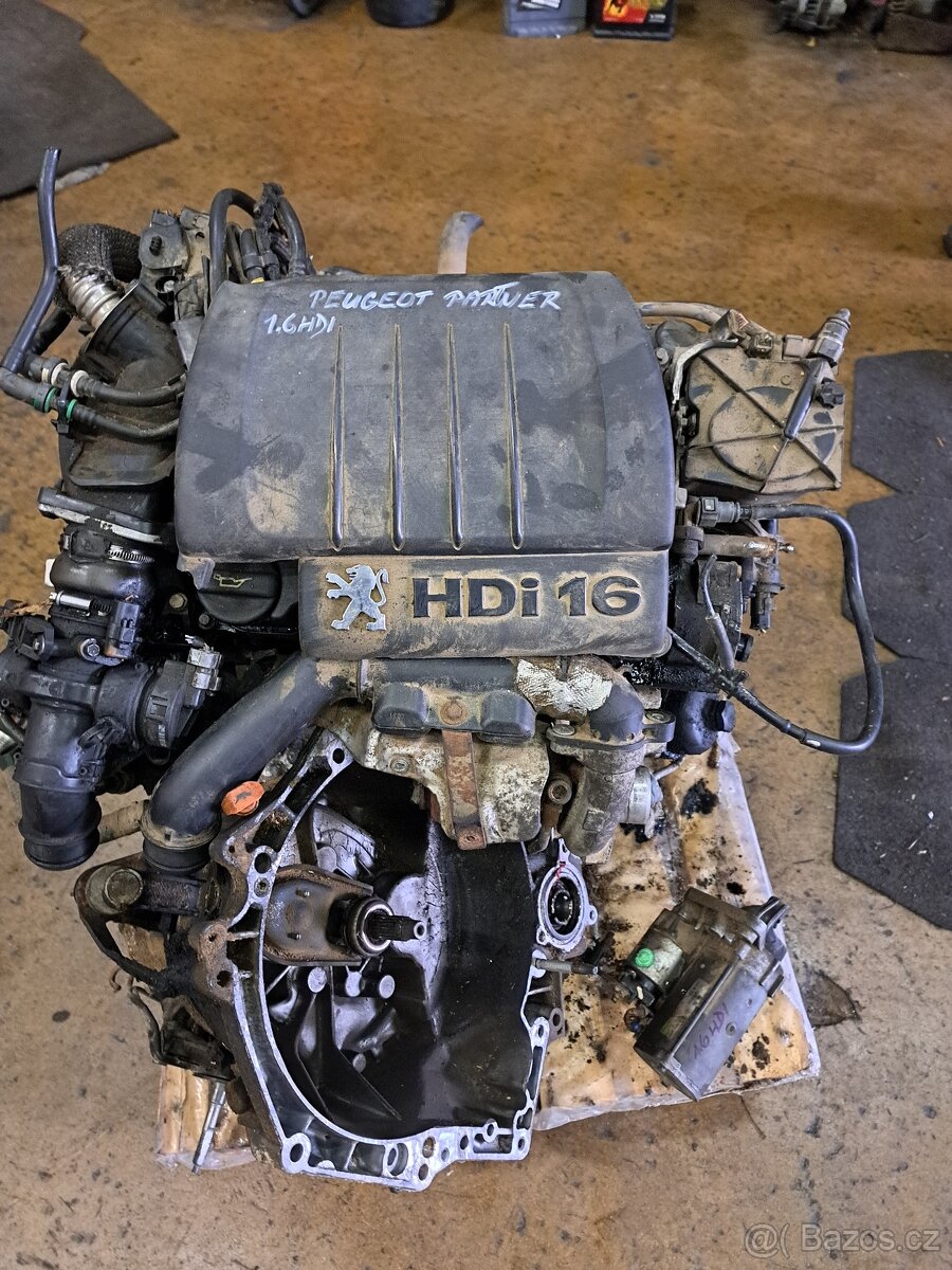 Motor 9HW,převodovka z Peugeot Partner 1.6HDI 55kW