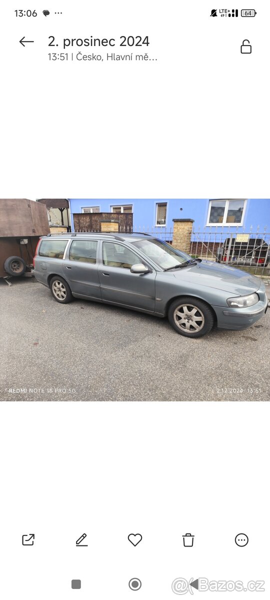 V70 2.4 D5 120 kw 5q