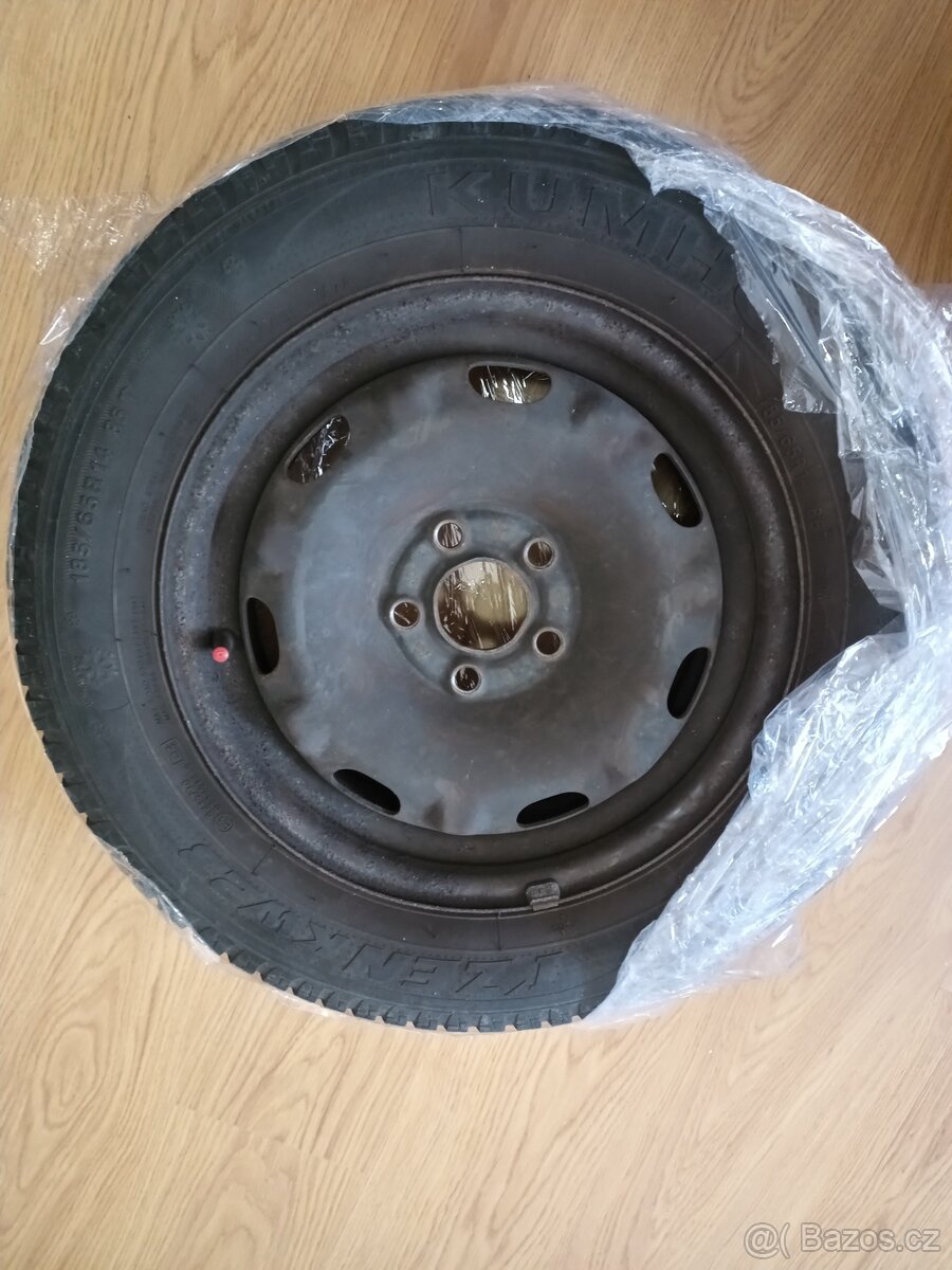 Zimní kola 185/65R14 + disky 6Jx14H2, ET37, KBA 43928