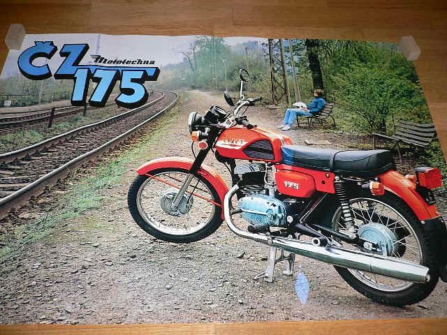 Plakát ČZ 175 Mototechna 1989