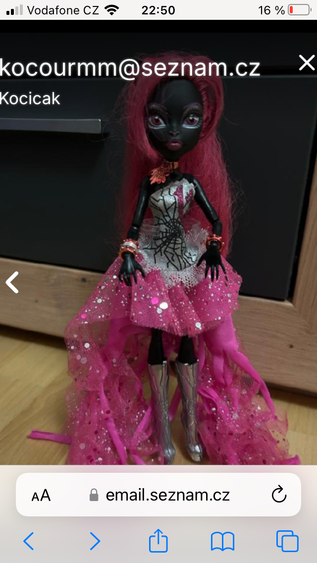 Panenka monster high Mattel