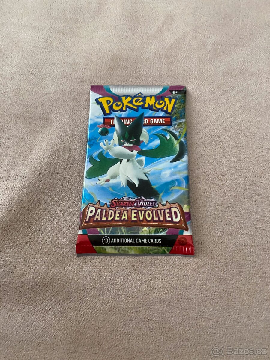 Pokémon TCG Paldea Evolved Booster Anglický.