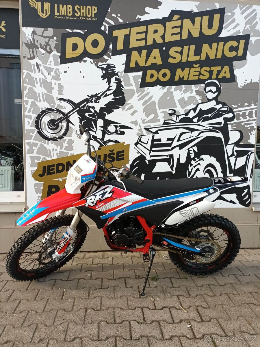 Pitbike THUNDER 250cc 21/18 červená, možnost na splátky