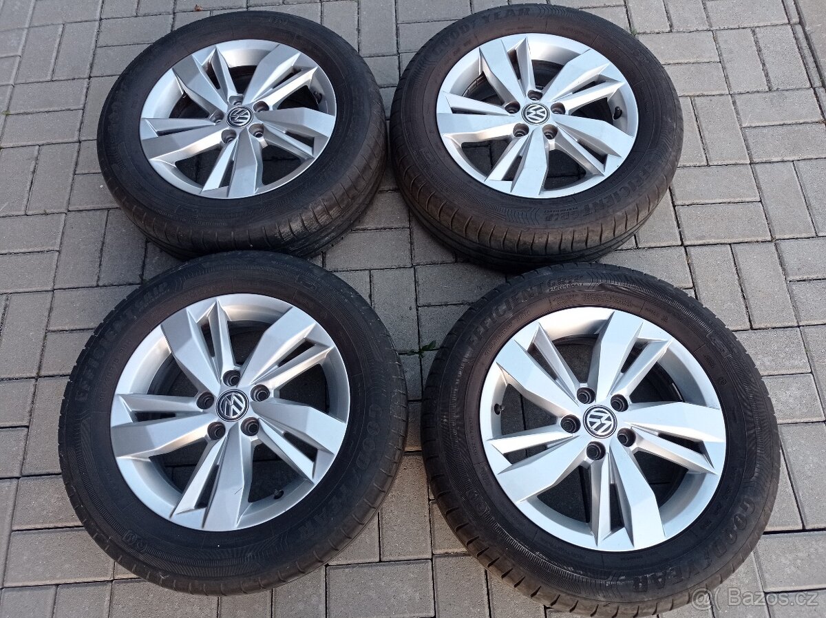 15" SASSARI originál VW letní al kola POLO, Fabia IV, Ibiza