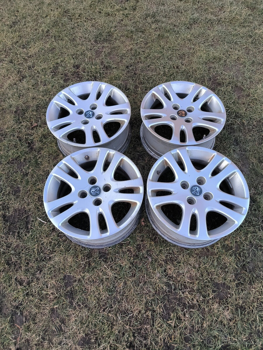 4 org. ALU kola PEUGEOT 16´, 4x108 307,308, PARTNER