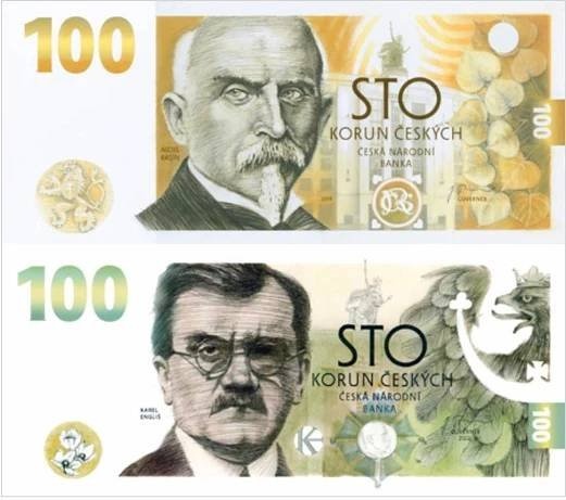 PAMĚTNÍ BANKOVKY ČNB 100 Kč Alois Rašín + Karel Engliš