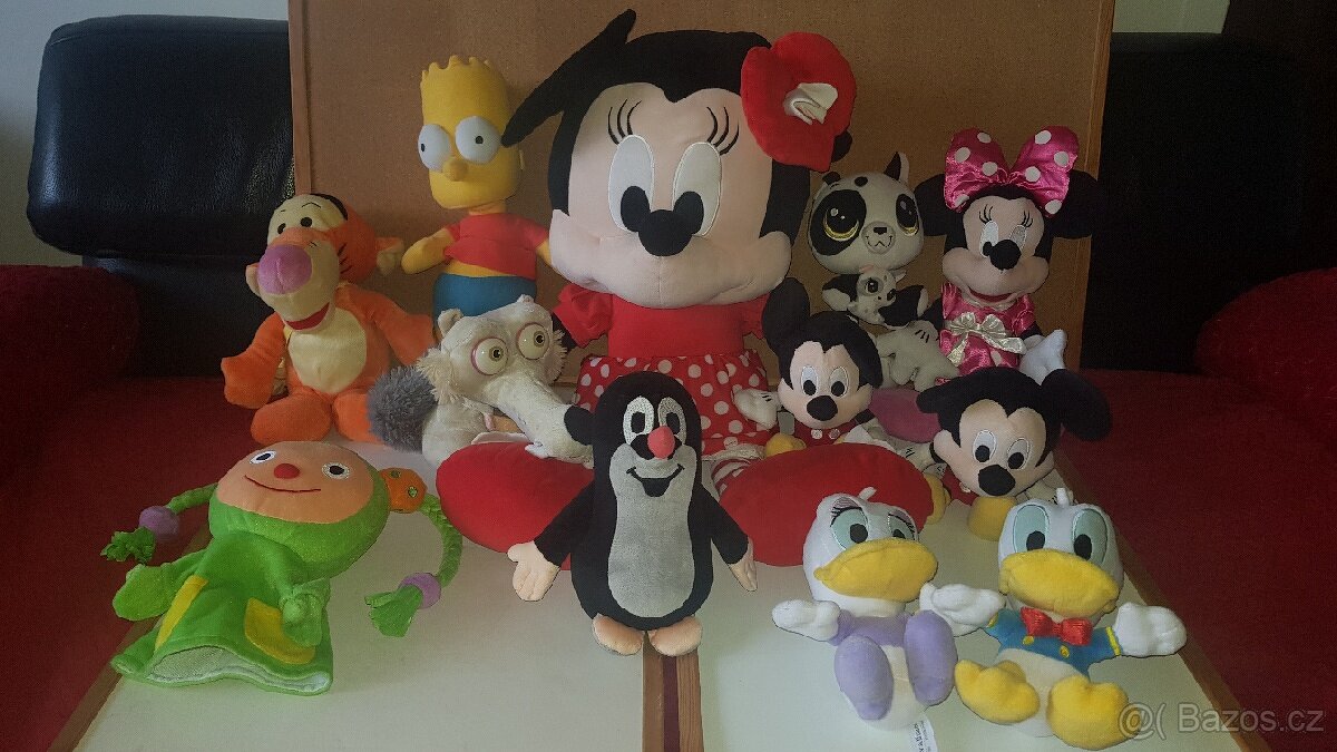 LPS Krtek maňásek Fanynka Bárt Mickey Minie Kačeři atd