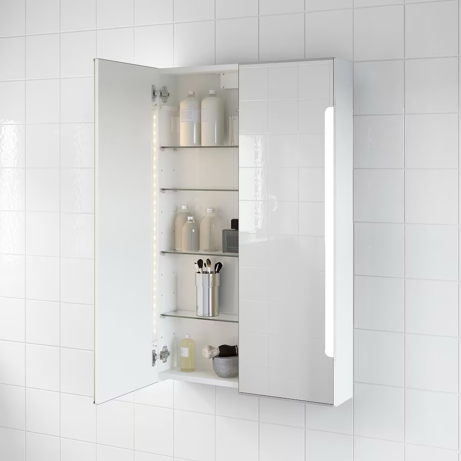 Zrcadlová skříňka s osvětlením Ikea Storjorm 60 cm