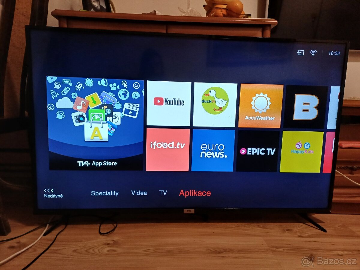 4K Smart TV TCL 55DP600-uhlopříčka 140cm,Wi-Fi, DVBT2