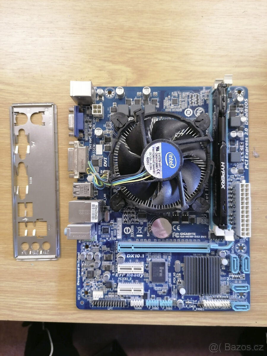 GIGABYTE GA-H61M-DS2 DVI + Intel G2030 - Funkční