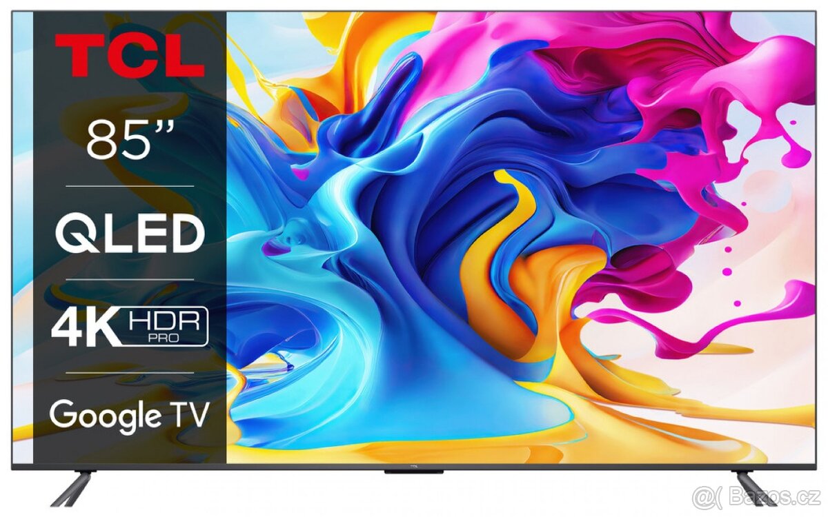 TCL 85C645 85" 214cm QLED, Google TV, HDMI 2.1, Wi-Fi