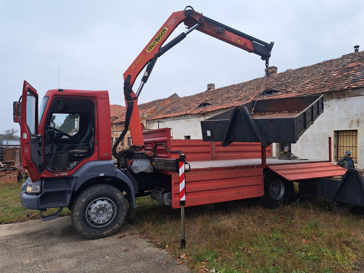 valník 18t s jeřábem Palfinger