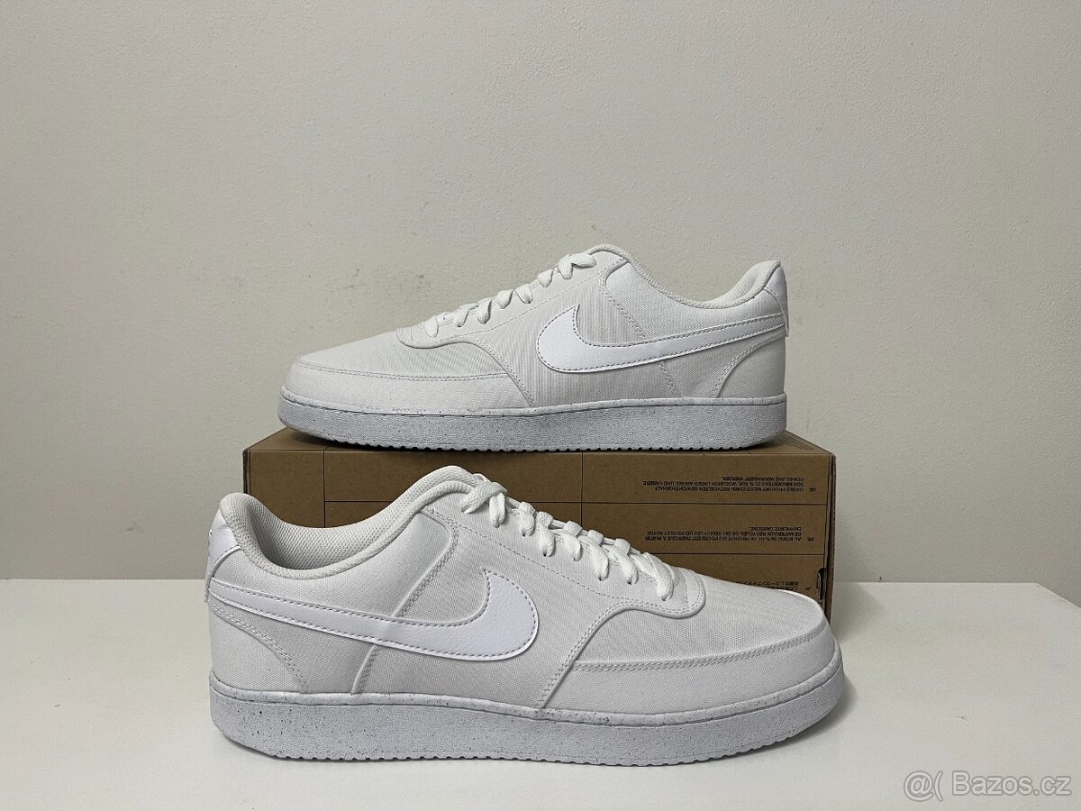 Nike Court Vision Canvas NN Triple White vel.48,5/32cm