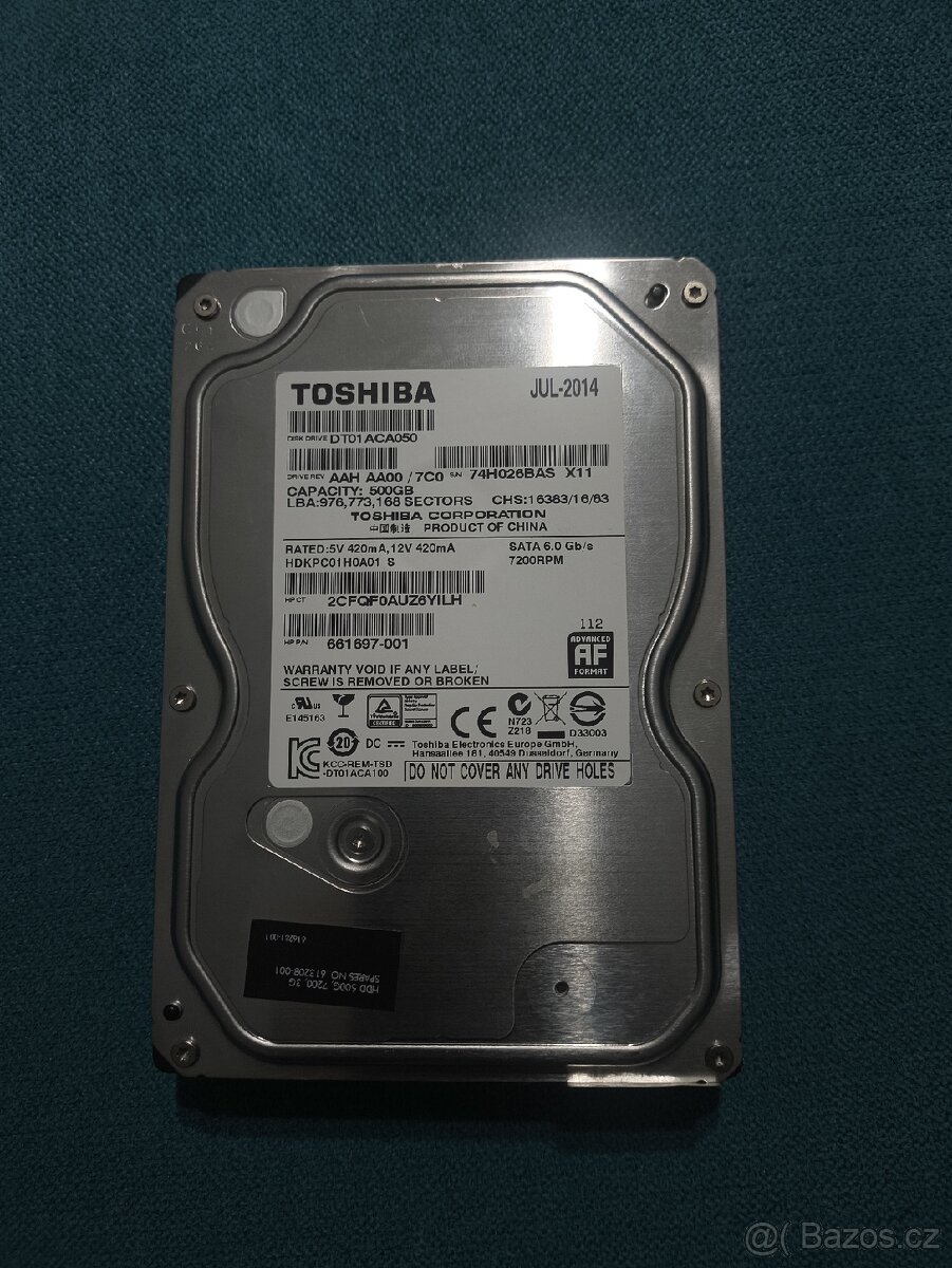 SATA 3,5" HDD 500GB