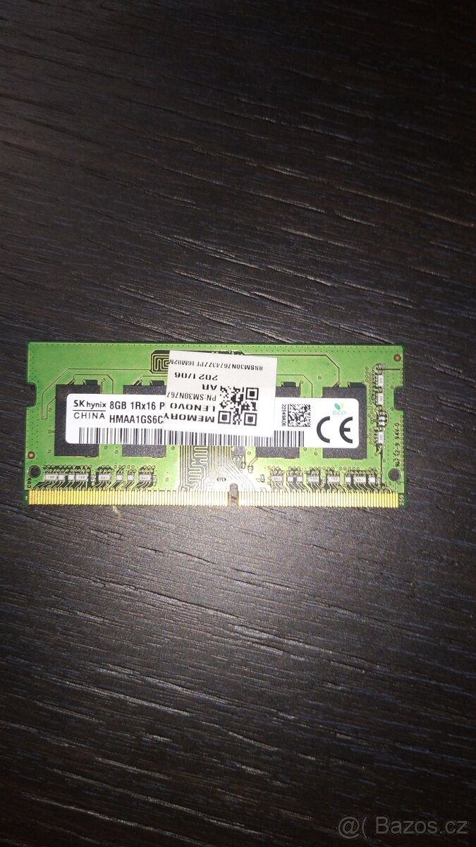 Operační paměť (RAM) 2x8 Gb 3200hz sodimm