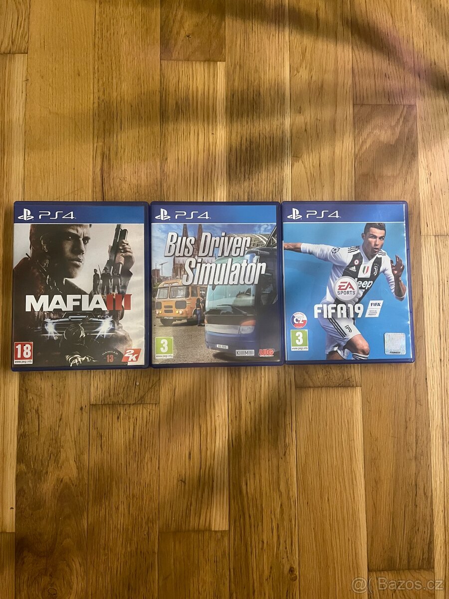 Bus Driver simulator , Fifa , Mafia PS4