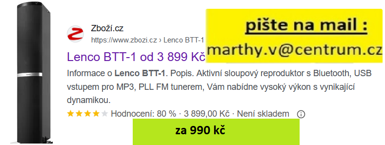 sloupový BT soundbar LENCO