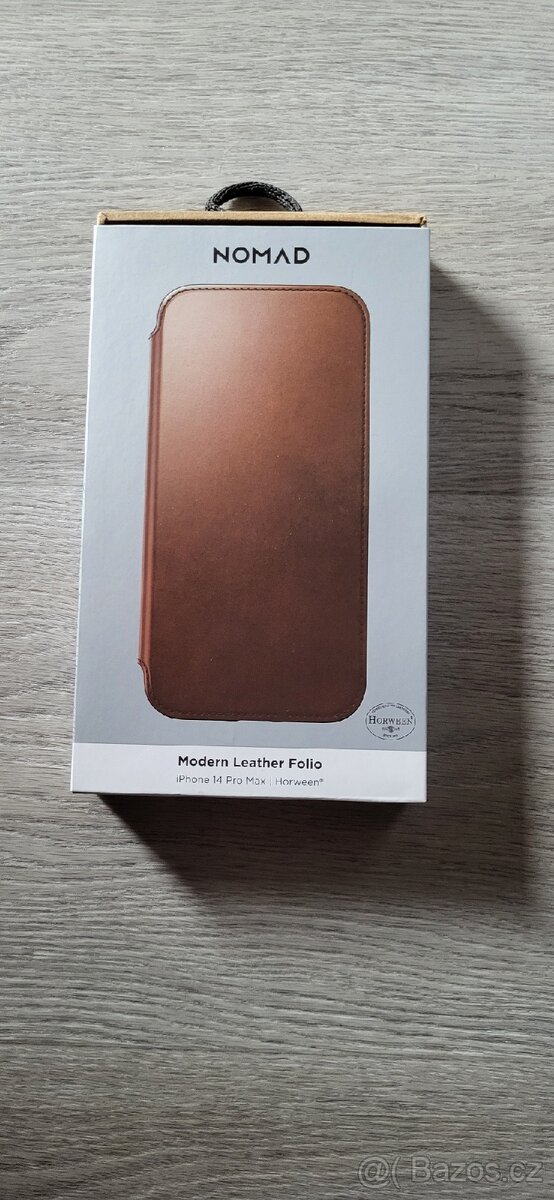 Pouzdro Nomad Modern Leather Folio iPhone 14 Pro Max