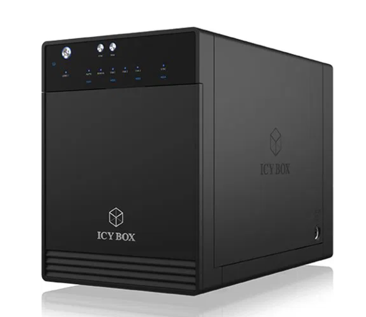 ICY BOX IB-3740-C31, černý - externí box na 4 HDD