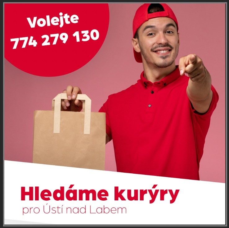 Práce a brigáda kurýr rozvoz jídel