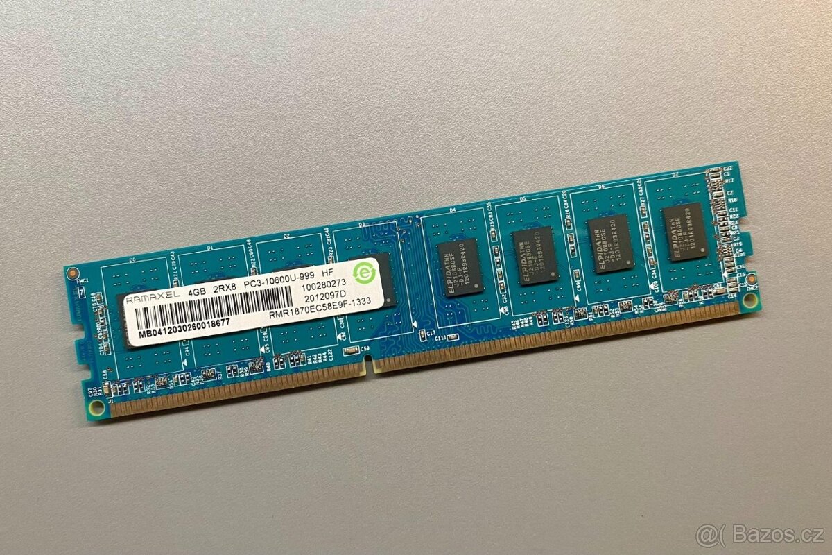 RAM paměť Ramaxel DDR3 pro desktop – kapacita 4 GB