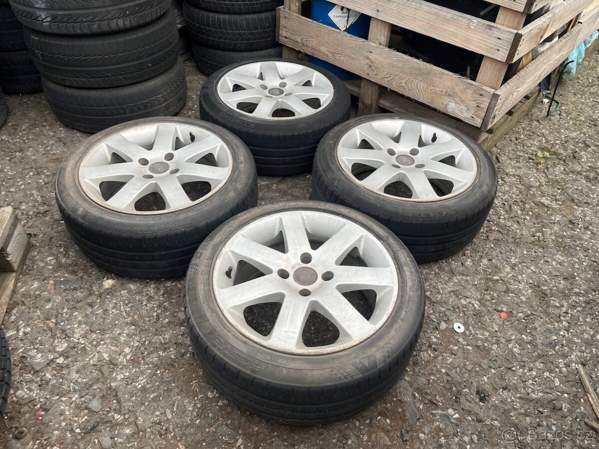 16" ALU kola FORD 4x108 obuté na 195/50 R16 letní