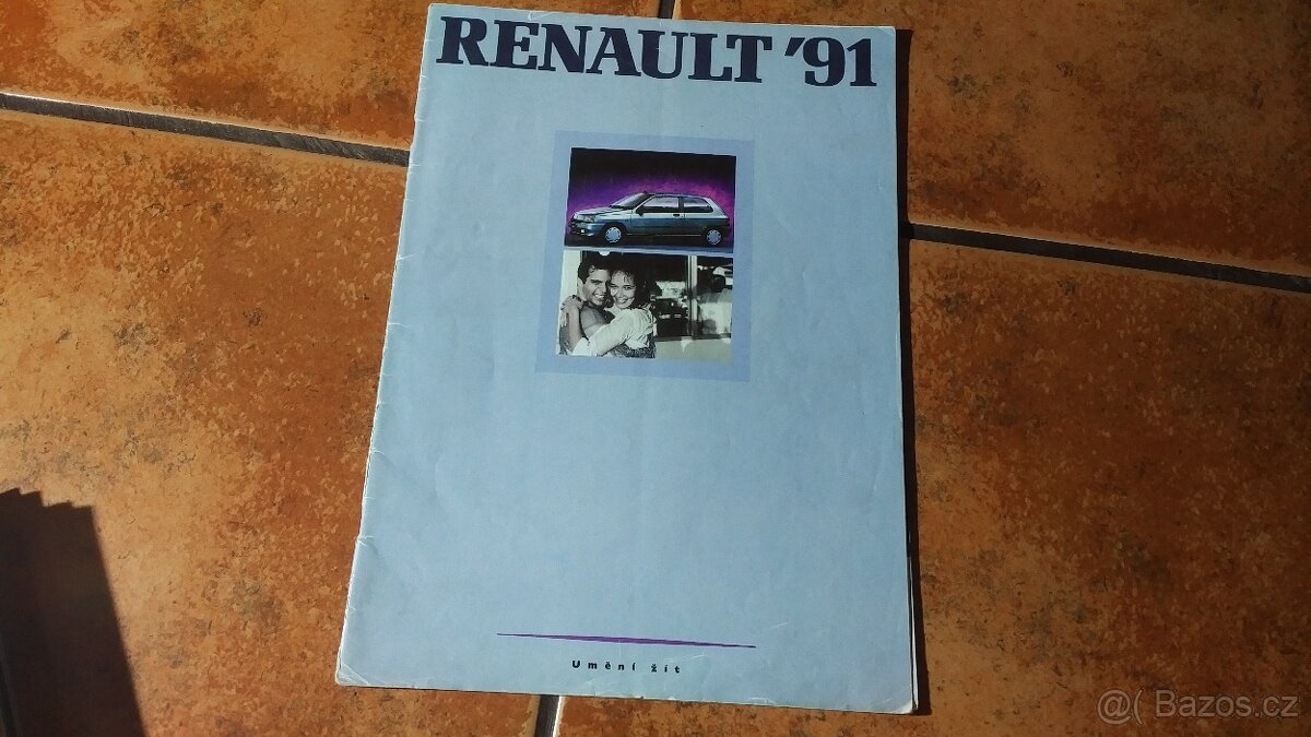 Katalog Renault  r.1991 v CZ - Pěkný stav